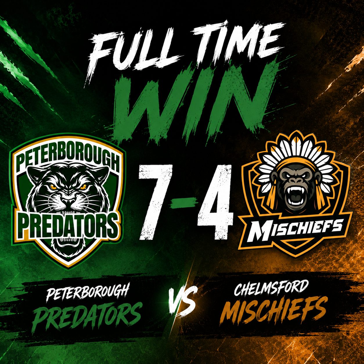 Plater Hat-Trick Powers Predators to Victory in Chelmsford